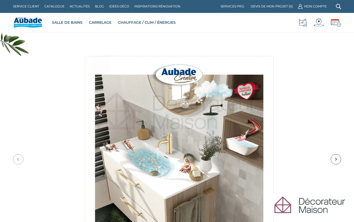 Capture : Demande de Catalogue | Espace Aubade